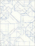 Prism Schematics Peel and Stick fabric in cobalt color - pattern number PSW1049RL - by York in the York Premium Peel and Stick Line Art Wallpaper collection