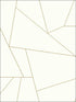 Fractured Prism Peel and Stick fabric in gold metallic color - pattern number PSW1064RL - by York in the York Premium Peel and Stick Geometrics Wallpaper collection