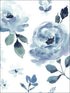 Watercolor Blooms Peel and Stick fabric in blue color - pattern number PSW1074RL - by York in the York Premium Peel and Stick Watercolors Wallpaper collection