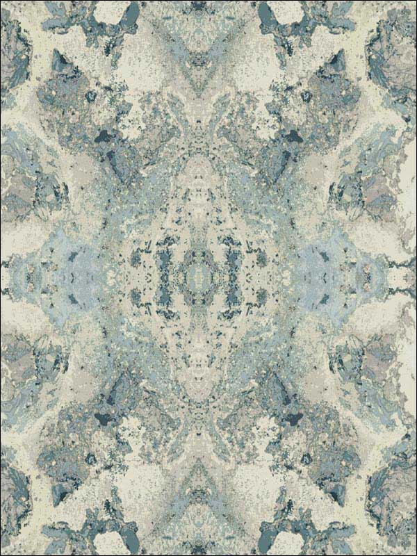 Inner Beauty Peel and Stick fabric in mist color - pattern number PSW1090RL - by York in the York Premium Peel and Stick Simply Candice Wallpaper collection