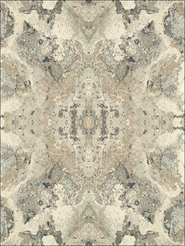 Inner Beauty Peel and Stick fabric in grey color - pattern number PSW1092RL - by York in the York Premium Peel and Stick Simply Candice Wallpaper collection