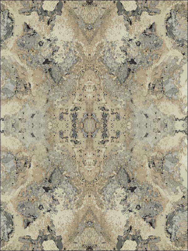 Inner Beauty Peel and Stick fabric in ivory color - pattern number PSW1107RL - by York in the York Premium Peel and Stick Simply Candice Wallpaper collection