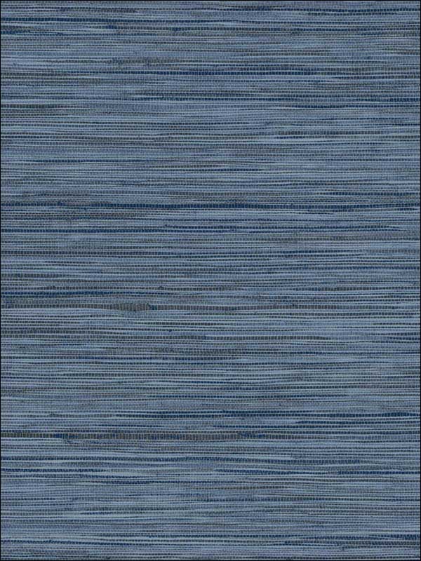 Bahia Grass Peel and Stick wallpaper in navy color - pattern number PSW1136RL - by York in the York Premium Peel and Stick Coastal Wallpaper collection