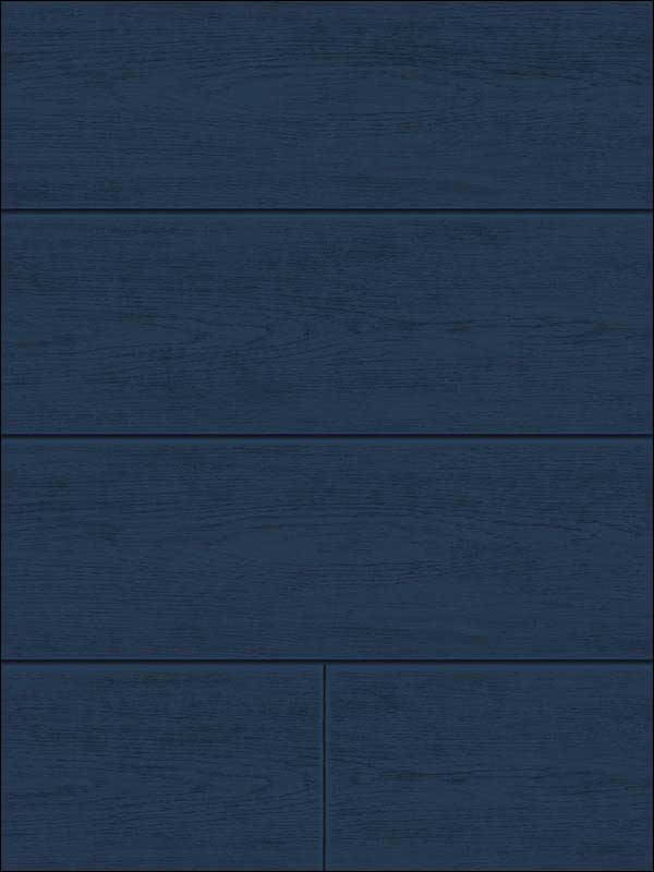 Coastal Blue Shiplap Peel and Stick wallpaper in coastal blue color - pattern number AX10902 - by NextWall in the Peel and Stick Wallpaper by Nextwall collection
