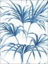 Tropical Palm Leaf Peel and Stick wallpaper in coastal blue color - pattern number NW32502 - by NextWall in the Peel and Stick Wallpaper by Nextwall collection