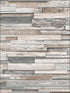 Reclaimed Wood Plank Peel and Stick wallpaper in light gray and brown color - pattern number NW32600 - by NextWall in the Peel and Stick Wallpaper by Nextwall collection