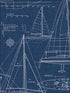 Yacht Club Peel and Stick fabric in navy blue color - pattern number NW32902 - by NextWall in the Peel and Stick Wallpaper by Nextwall collection