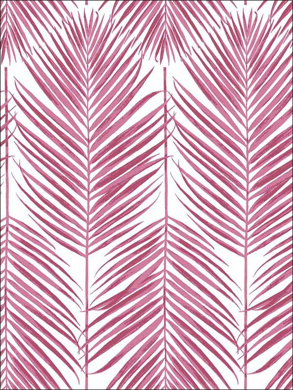 Paradise Palm Peel and Stick wallpaper in cerise pink color - pattern number NW33001 - by NextWall in the Peel and Stick Wallpaper by Nextwall collection