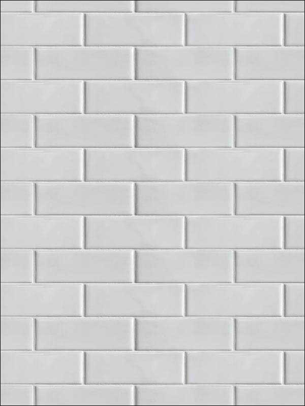 Subway Tile Peel and Stick wallpaper in ivory color - pattern number NW34000 - by NextWall in the Peel and Stick Wallpaper by Nextwall collection