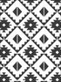 Southwest Tile Peel and Stick wallpaper in black color - pattern number NW34200 - by NextWall in the Peel and Stick Wallpaper by Nextwall collection