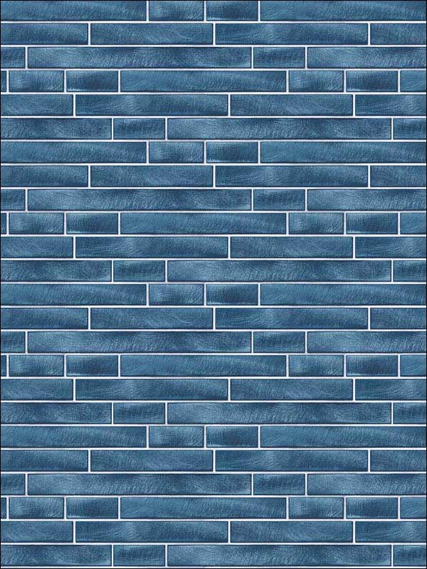 Brushed Metal Tile Peel and Stick wallpaper in denim blue color - pattern number NW34602 - by NextWall in the Peel and Stick Wallpaper by Nextwall collection