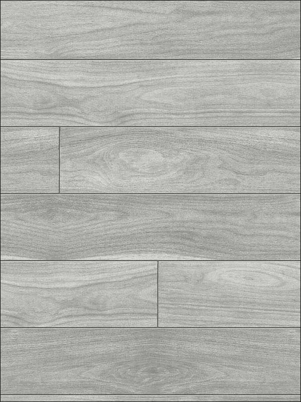 Teak Planks Peel and Stick wallpaper in gray color - pattern number NW35408 - by NextWall in the Peel and Stick Wallpaper by Nextwall collection