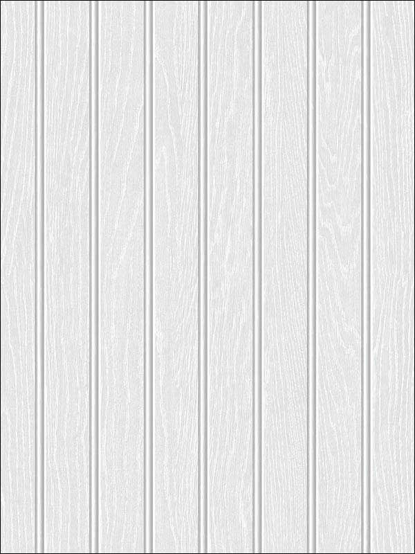 Beadboard Peel and Stick wallpaper in off white and pearl gray color - pattern number NW35800 - by NextWall in the Peel and Stick Wallpaper by Nextwall collection