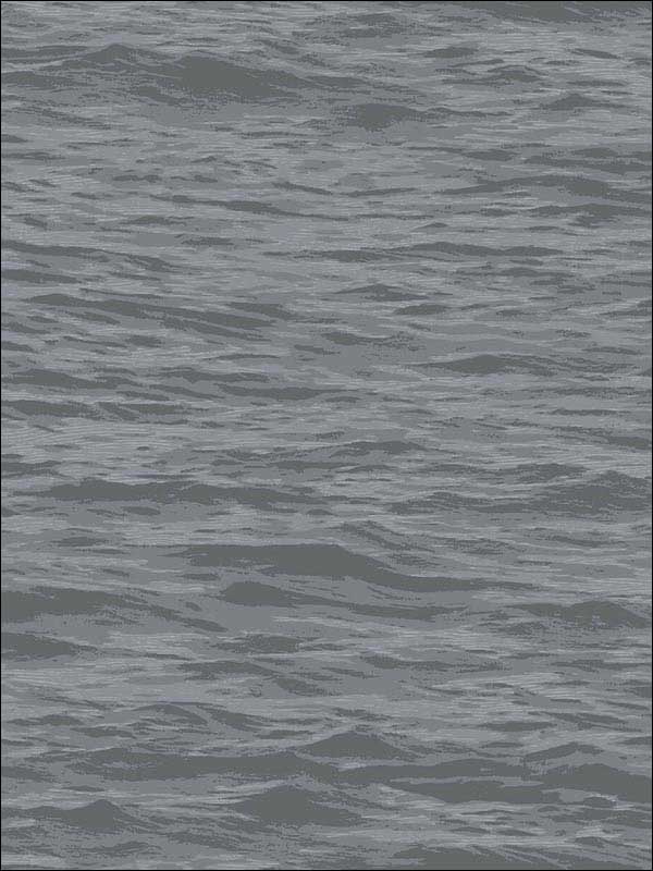 Serene Sea Peel and Stick wallpaper in cove gray color - pattern number NW35908 - by NextWall in the Peel and Stick Wallpaper by Nextwall collection