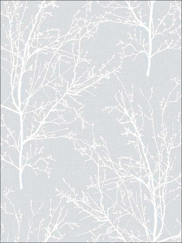 Tree Branches Peel and Stick wallpaper in daydream gray color - pattern number NW36108 - by NextWall in the Peel and Stick Wallpaper by Nextwall collection