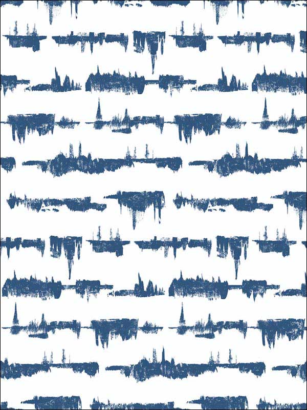 Lifeline Peel and Stick wallpaper in navy blue color - pattern number NW37102 - by NextWall in the Peel and Stick Wallpaper by Nextwall collection
