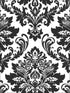 Damask Peel and Stick wallpaper in black and white color - pattern number NW37400 - by NextWall in the Peel and Stick Wallpaper by Nextwall collection