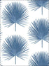 Palmetto Palm Peel and Stick wallpaper in coastal blue color - pattern number NW37502 - by NextWall in the Peel and Stick Wallpaper by Nextwall collection