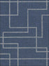 Clarendon Faux Grasscloth fabric in indigo color - pattern number 2921-50512 - by Warner in the Warner Textures IX 2754 Mainstreet collection