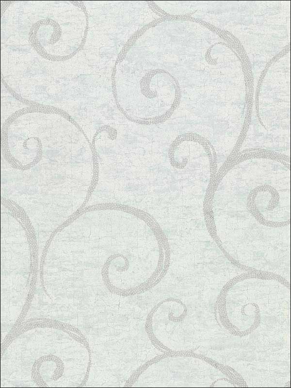 Newbury Geometric Faux Plaster wallpaper in teal color - pattern number 2921-50702 - by Warner in the Warner Textures IX 2754 Mainstreet collection