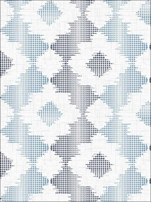 Babylon Abstract Floral fabric in blue color - pattern number 2902-25521 - by A Street Prints in the Theory collection