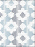 Babylon Abstract Floral fabric in blue color - pattern number 2902-25521 - by A Street Prints in the Theory collection