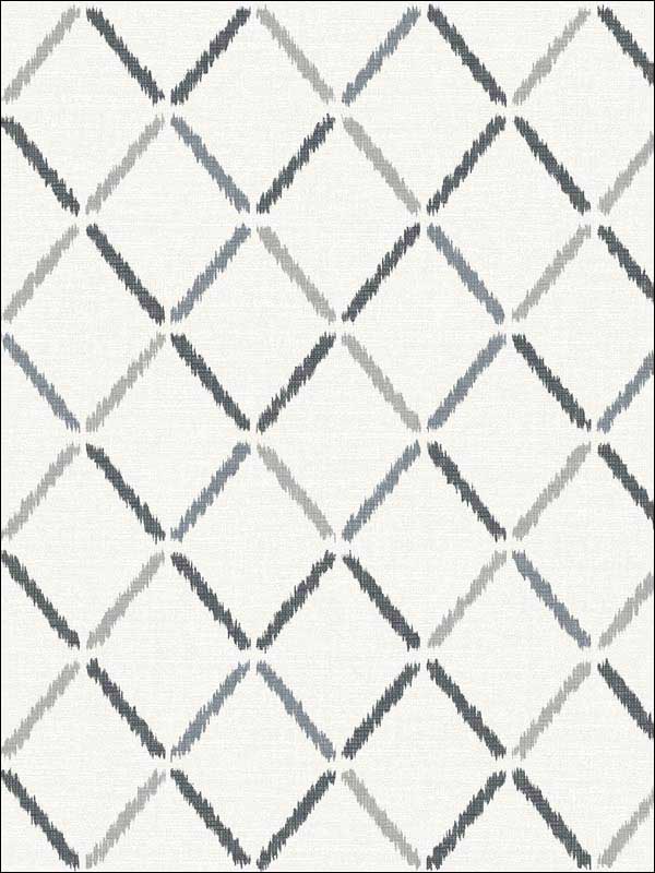 Allotrope Linen Geometric wallpaper in charcoal color - pattern number 2902-25534 - by A Street Prints in the Theory collection
