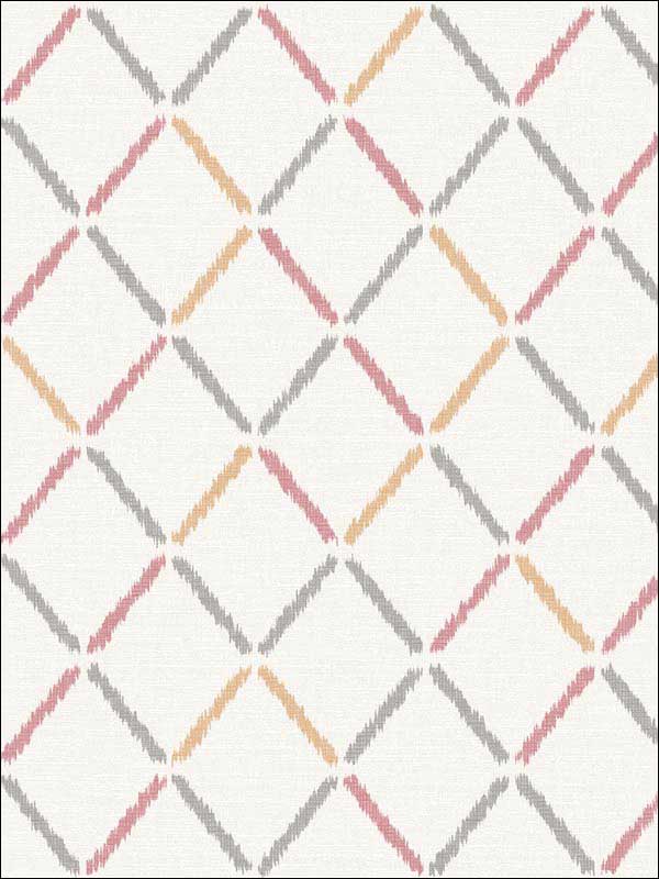 Allotrope Linen Geometric wallpaper in rose color - pattern number 2902-25536 - by A Street Prints in the Theory collection