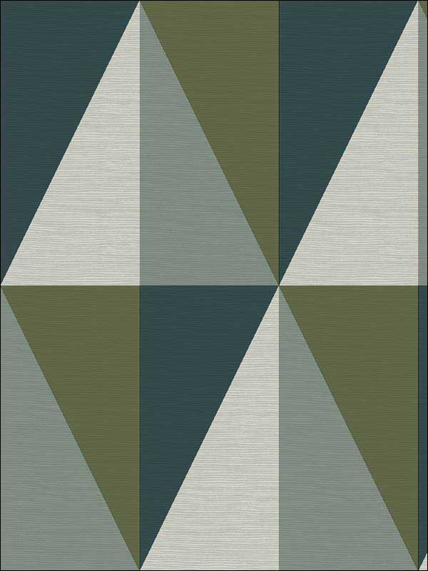Aspect Geometric Faux Grasscloth fabric in green color - pattern number 2902-25537 - by A Street Prints in the Theory collection
