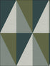 Aspect Geometric Faux Grasscloth fabric in green color - pattern number 2902-25537 - by A Street Prints in the Theory collection