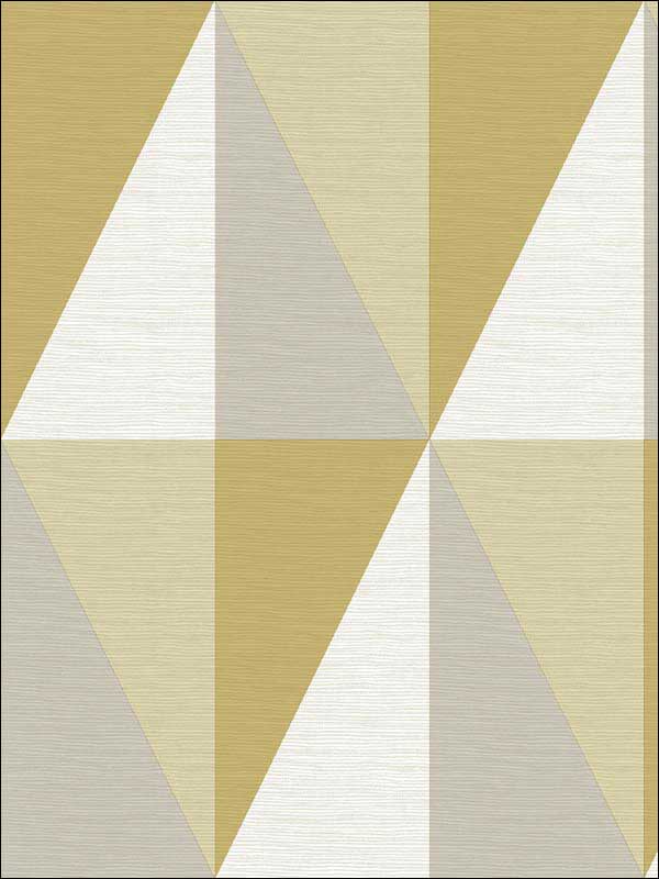 Aspect Geometric Faux Grasscloth fabric in yellow color - pattern number 2902-25538 - by A Street Prints in the Theory collection