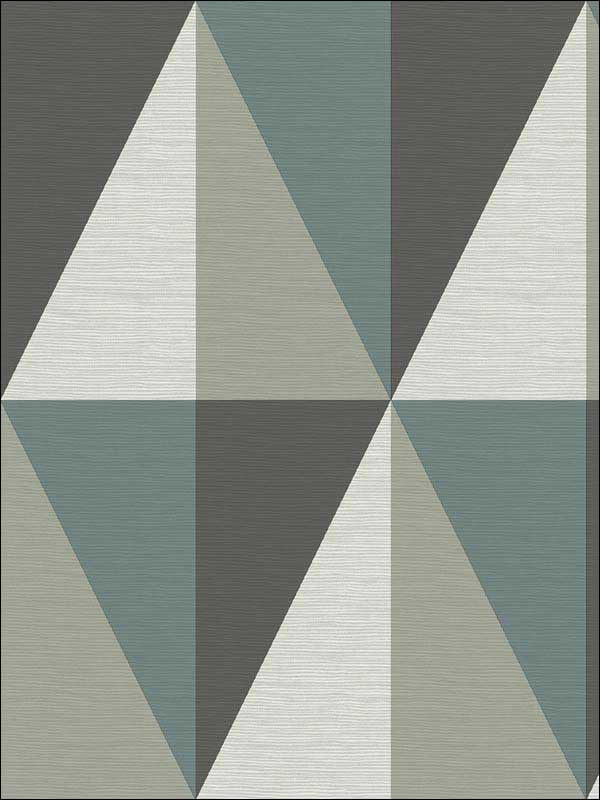 Aspect Geometric Faux Grasscloth fabric in teal color - pattern number 2902-25539 - by A Street Prints in the Theory collection