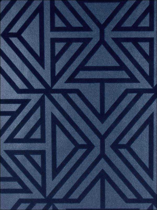 Helios Geometric fabric in blue color - pattern number 2902-87333 - by A Street Prints in the Theory collection