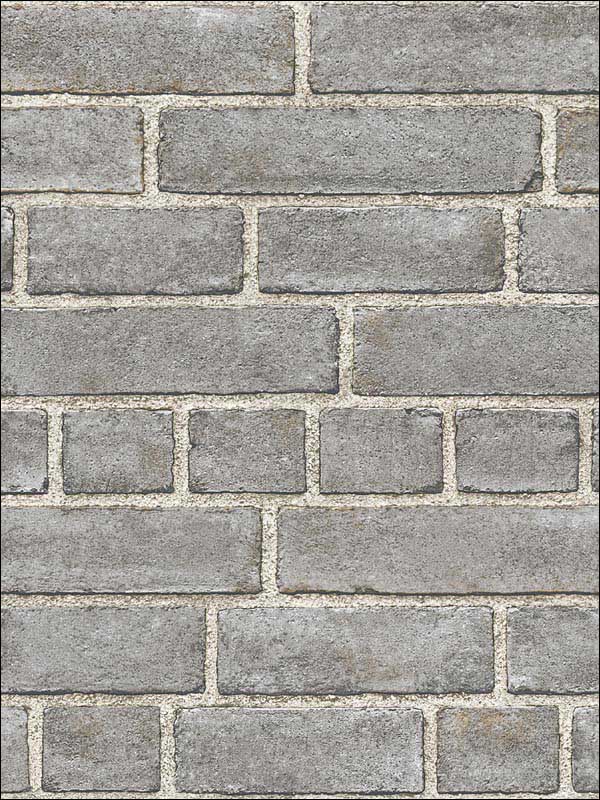 Facade Brick wallpaper in grey color - pattern number 2922-24050 - by A Street Prints in the Trilogy collection