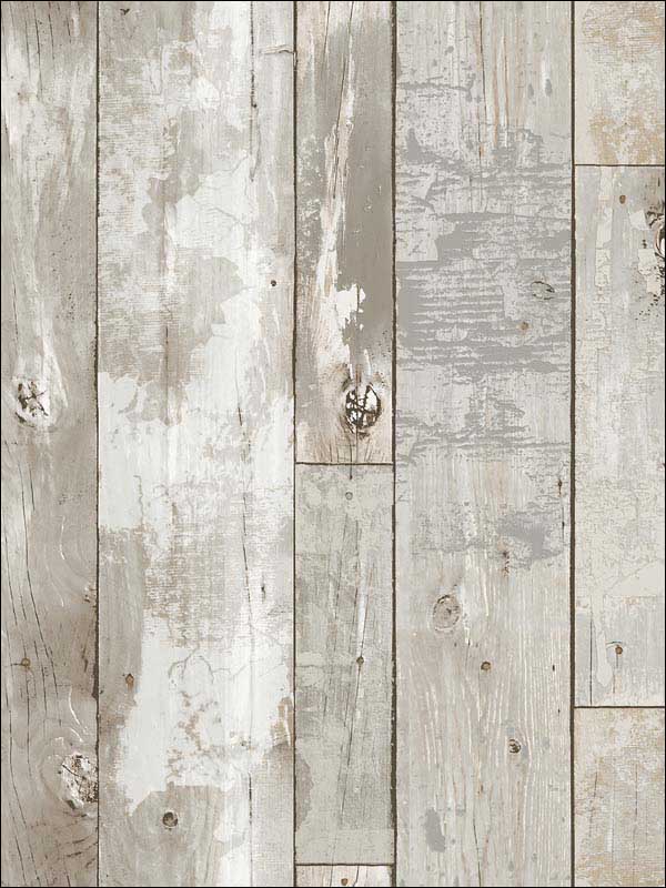 Deena Weathered Wood wallpaper in light grey color - pattern number 2922-24054 - by A Street Prints in the Trilogy collection
