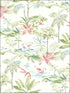 Lagoon Scenic Island fabric in green color - pattern number 3120-12071 - by Chesapeake in the Sanibel collection