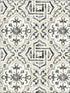 Sonoma Beach Tile fabric in black color - pattern number 3120-12331 - by Chesapeake in the Sanibel collection