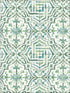 Sonoma Beach Tile fabric in green color - pattern number 3120-12338 - by Chesapeake in the Sanibel collection