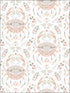 Annapolis Crustation fabric in coral color - pattern number 3120-13641 - by Chesapeake in the Sanibel collection
