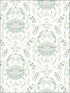 Annapolis Crustation fabric in teal color - pattern number 3120-13642 - by Chesapeake in the Sanibel collection