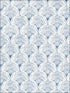 Santiago Scalloped fabric in blue color - pattern number 3120-13654 - by Chesapeake in the Sanibel collection