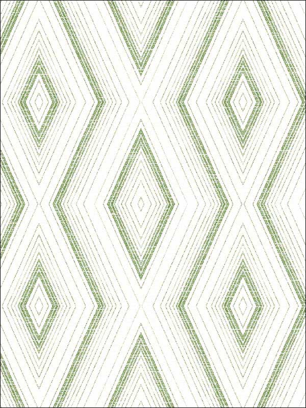 Santa Cruz Geometric fabric in green color - pattern number 3120-13662 - by Chesapeake in the Sanibel collection