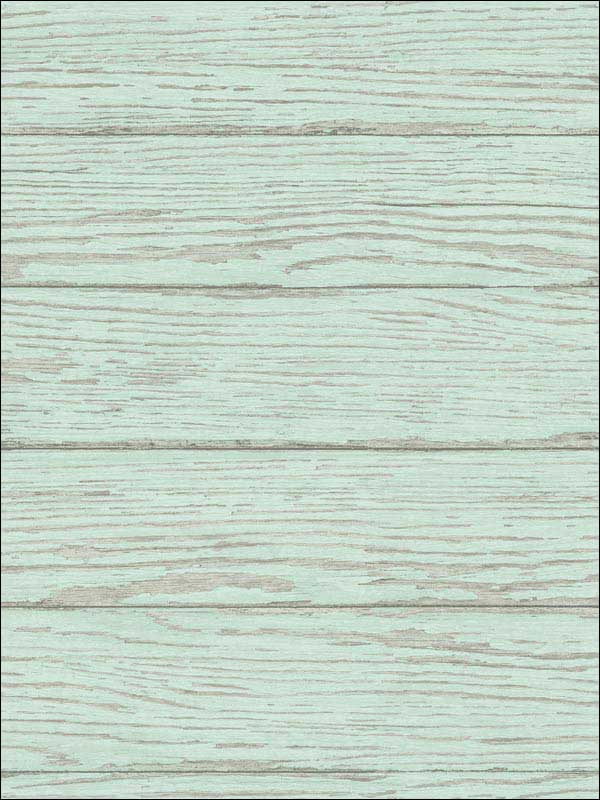 Rehoboth Distressed Wood wallpaper in mint color - pattern number 3120-13694 - by Chesapeake in the Sanibel collection