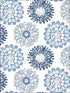Sunkissed Floral wallpaper in blue color - pattern number 3120-13705 - by Chesapeake in the Sanibel collection