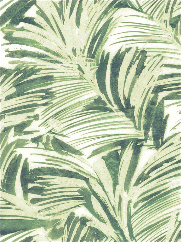 Chaparral Fronds wallpaper in green color - pattern number 3120-13712 - by Chesapeake in the Sanibel collection