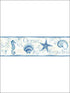 Island Bay Starfish fabric in blue color - pattern number 3120-53561B - by Chesapeake in the Sanibel collection