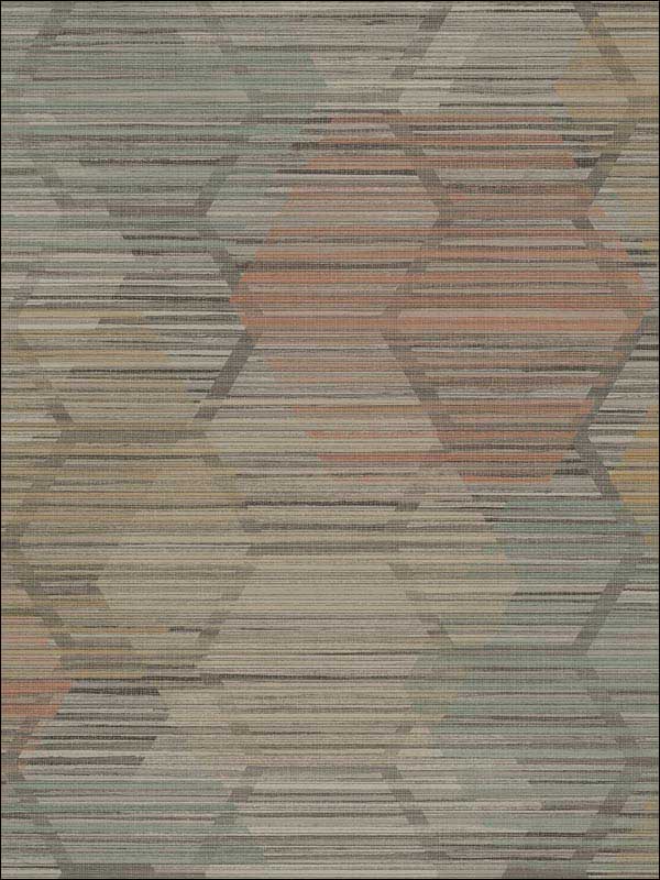 Jabari Geometric Faux Grasscloth fabric in brown color - pattern number 2949-60515 - by A Street Prints in the Imprint collection
