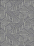 Nambiti Geometric fabric in charcoal color - pattern number 2949-60610 - by A Street Prints in the Imprint collection
