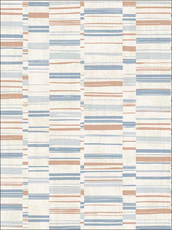 Fresnaye Linen Stripe wallpaper in light blue color - pattern number 2949-60805 - by A Street Prints in the Imprint collection