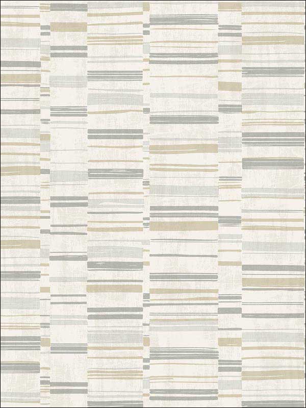 Fresnaye Linen Stripe wallpaper in grey color - pattern number 2949-60817 - by A Street Prints in the Imprint collection